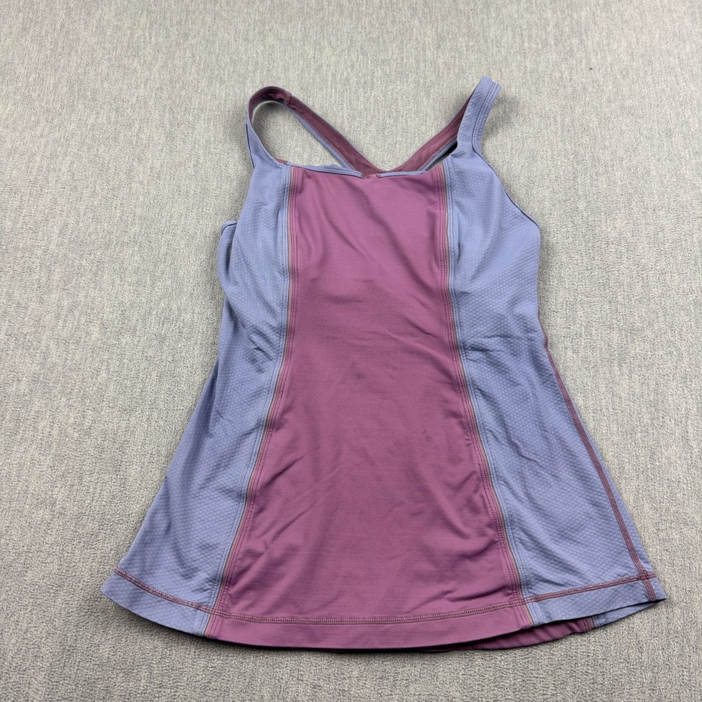 Lululemon Top Womens 8 Purple Pink Get Fit‎ Tank Racerback Athletic Yoga Gym